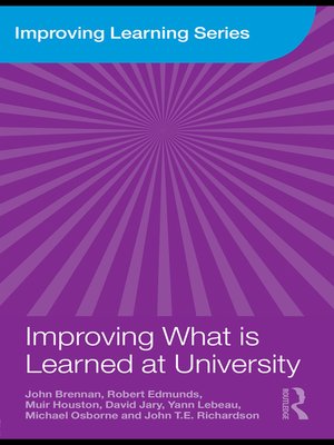 cover image of Improving What is Learned at University